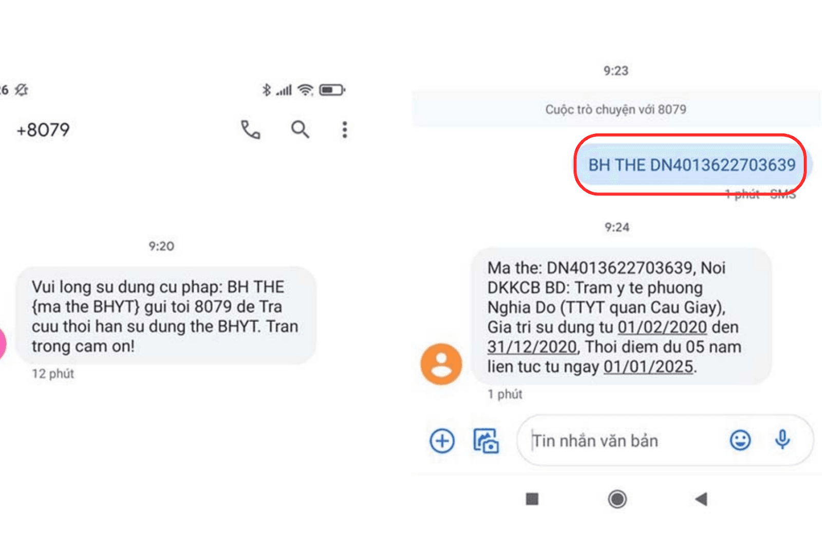 Tra cứu thông tin BHYT bằng tin nhắn SMS