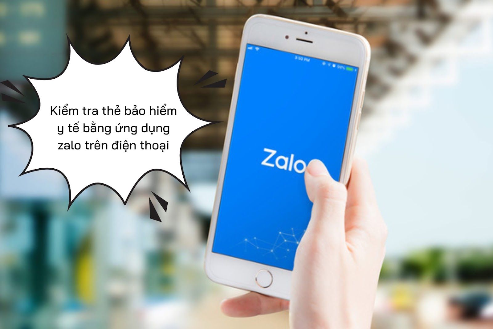 Tra cứu thẻ bảo hiểm y tế thông qua ứng dụng zalo trên điện thoại - Nguồn ảnh: Internet