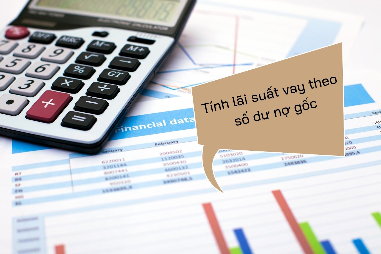 Cách tính lãi suất vay theo số dư nợ gốc - Nguồn ảnh: Canva