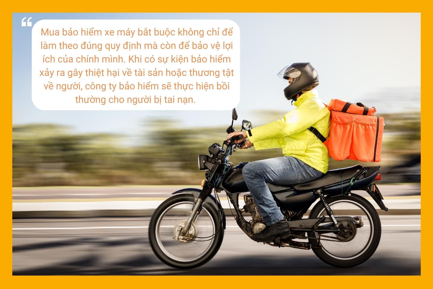 Bảo hiểm xe máy là một loại giấy tờ thông dụng - Nguồn ảnh: Canva