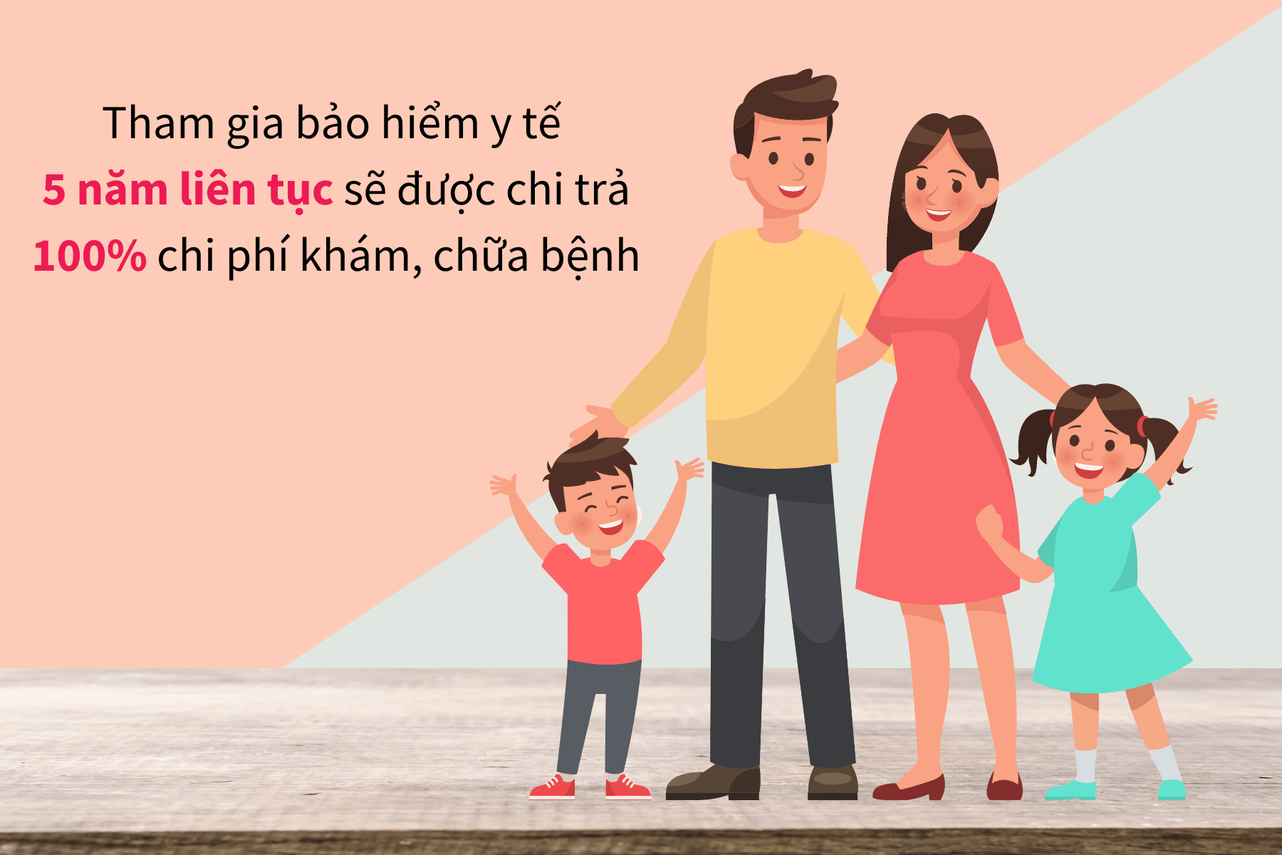 Tham gia bảo hiểm y tế 5 năm liên tục sẽ được chi trả 100% chi phí khám, chữa bệnh đúng tuyến