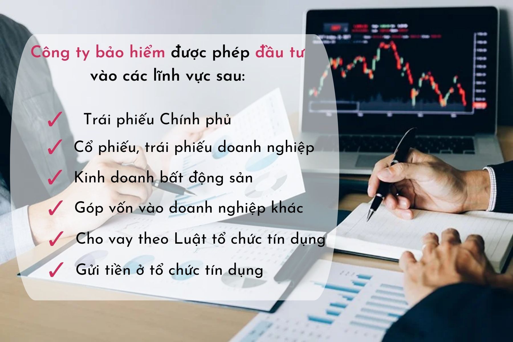 Các lĩnh vực công ty bảo hiểm được phép đầu tư