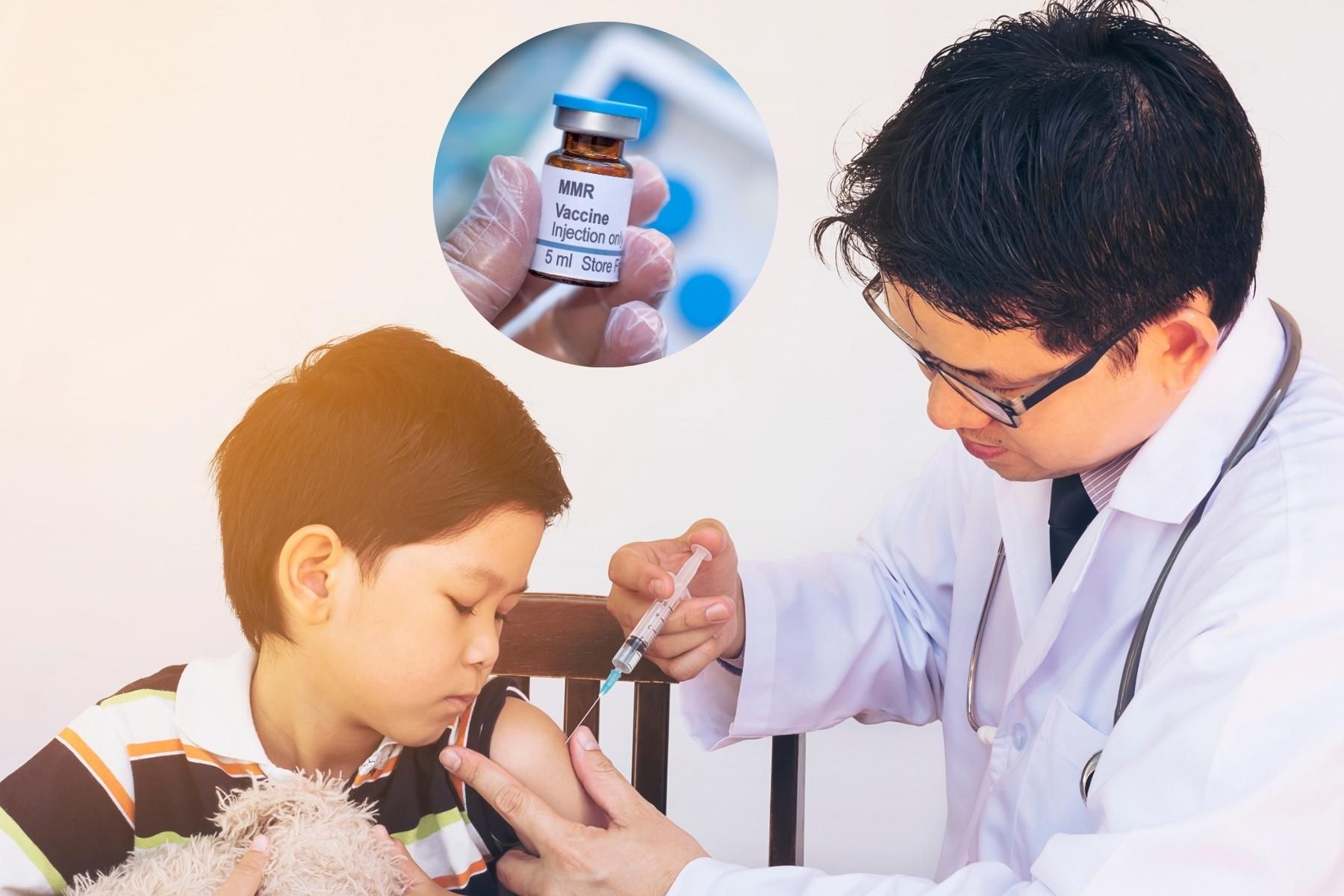 &nbsp;Tiêm vắc xin MMR là cách hiệu quả để phòng chống bệnh quai bị - Nguồn ảnh: Canva