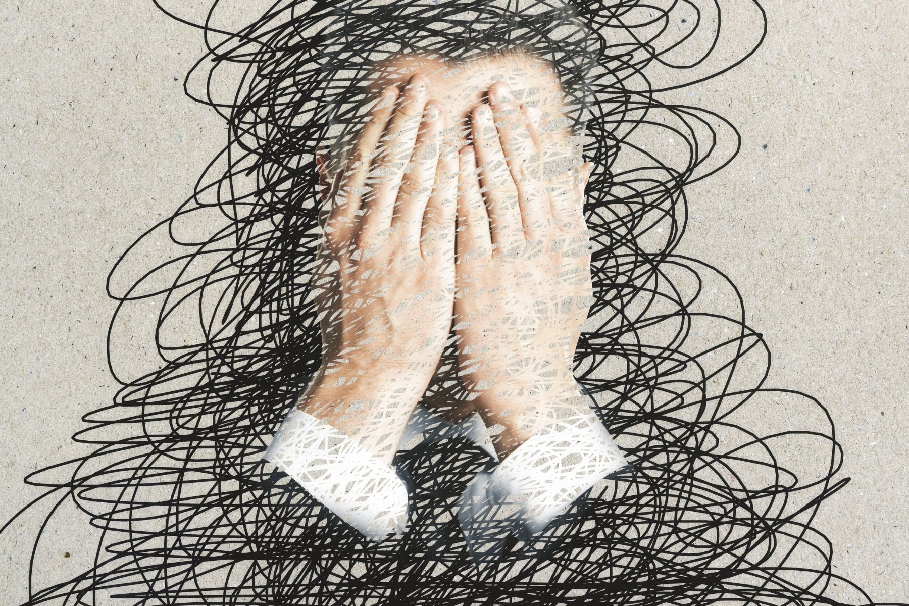 Căng thẳng, stress dễ dẫn đến mất ngủ (Nguồn: Canva)