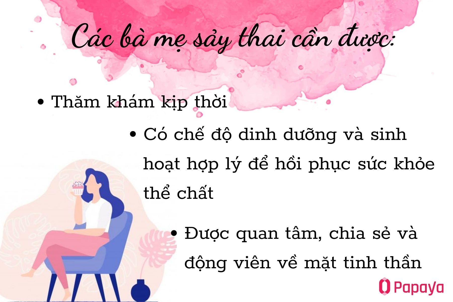 Chăm sóc cho bà mẹ bị sảy thai