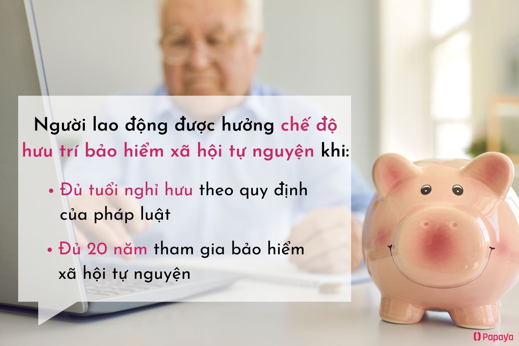 Điều kiện để được hưởng chế độ hưu trí bảo hiểm xã hội tự nguyện