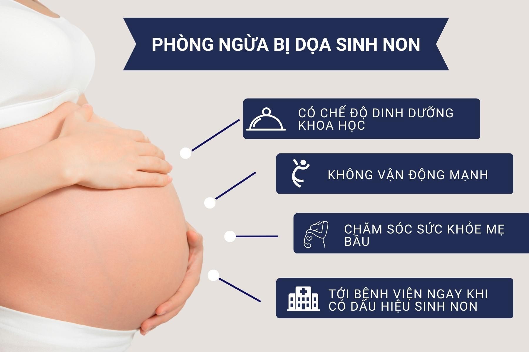 Cách phòng ngừa bị dọa sinh non cho mẹ bầu - Nguồn ảnh: Canva