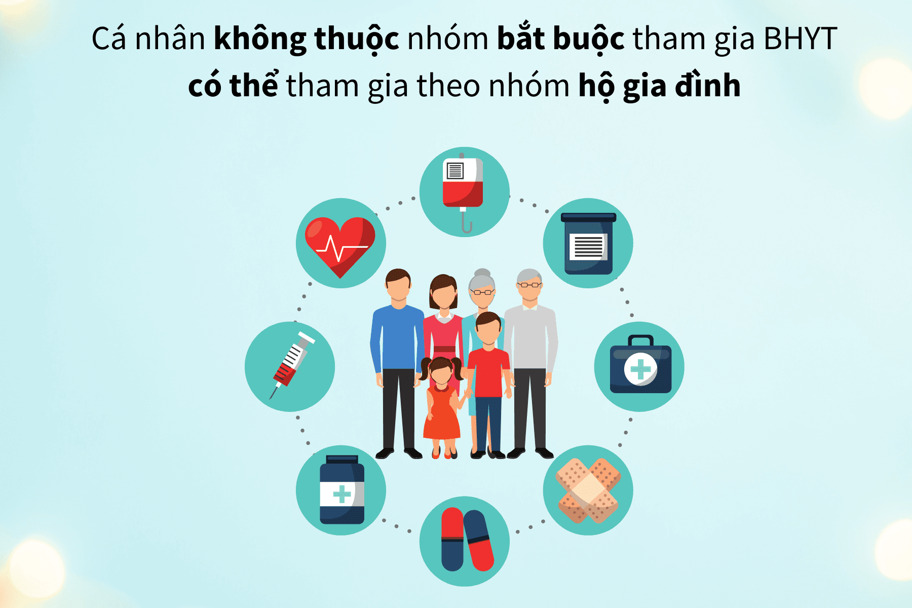 Cá nhân không thuộc nhóm bắt buộc tham gia BHYT đều có thể tham gia theo nhóm hộ gia đình