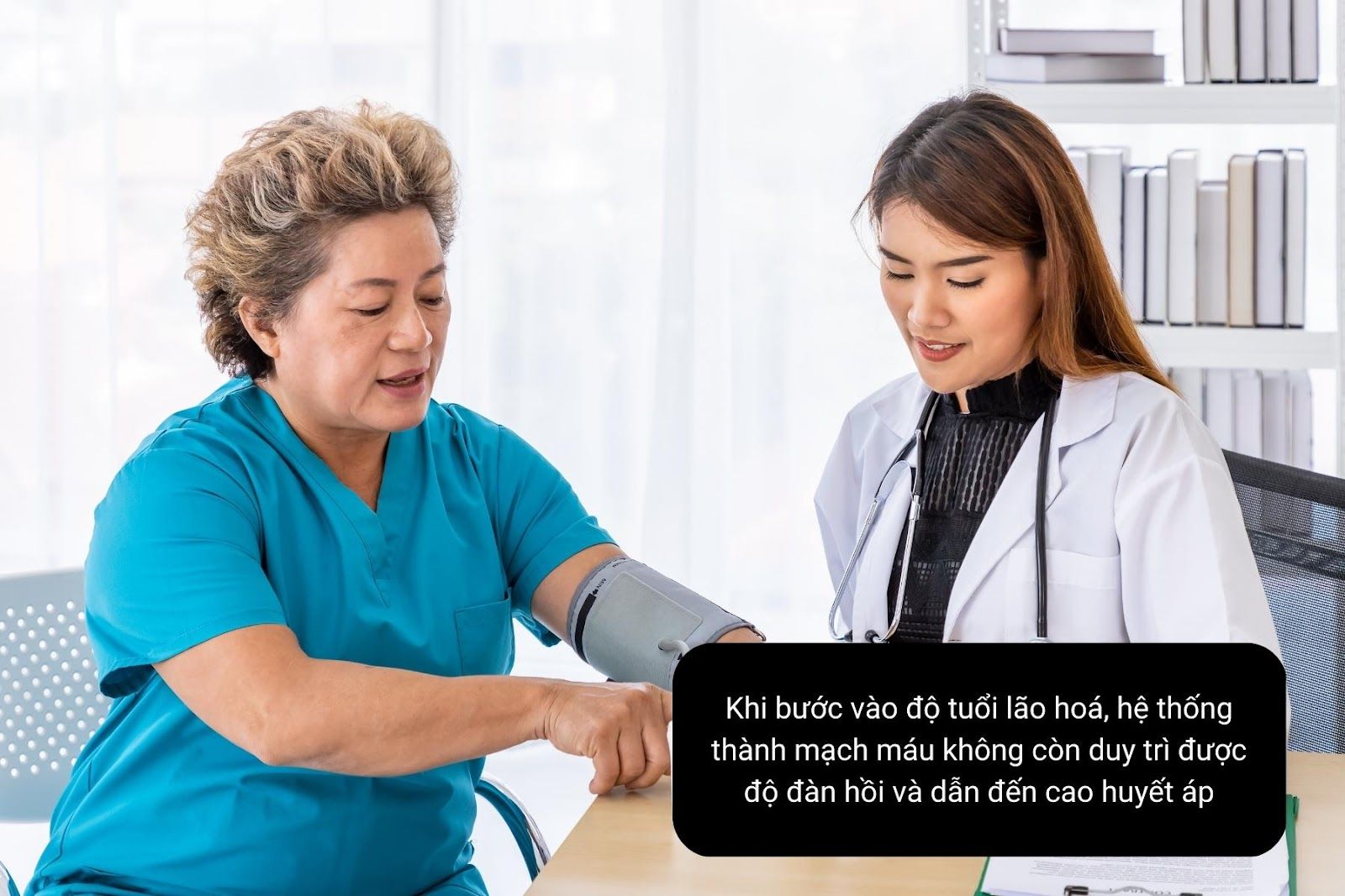Người cao tuổi sẽ dễ bị tình trạng cao huyết áp - Nguồn ảnh: Canva
