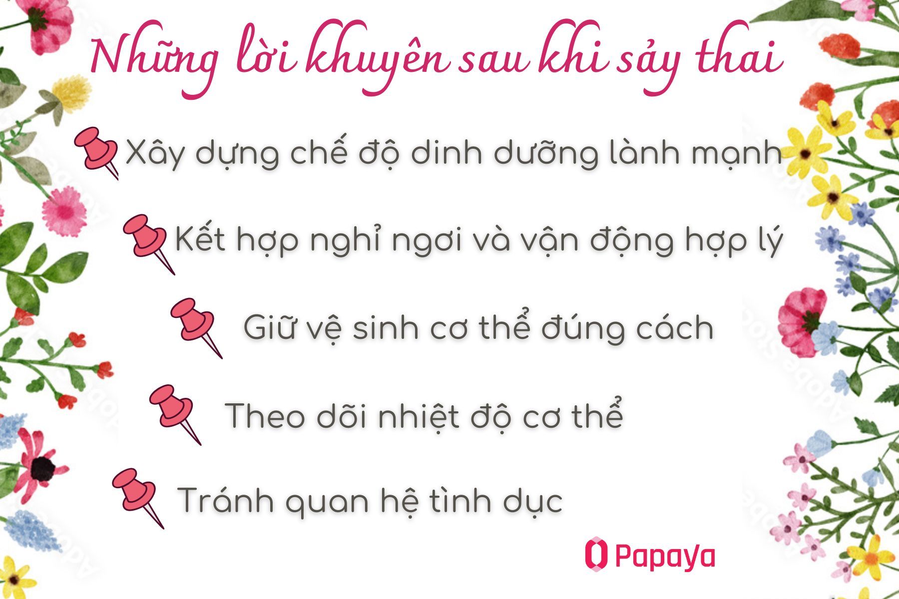 Những lời khuyên sau khi sảy thai hữu ích
