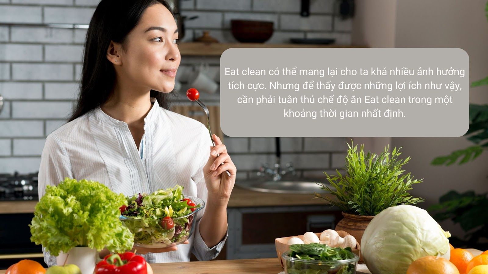 Eat clean mang lại nhiều ảnh hưởng tích cực - Nguồn: Canva