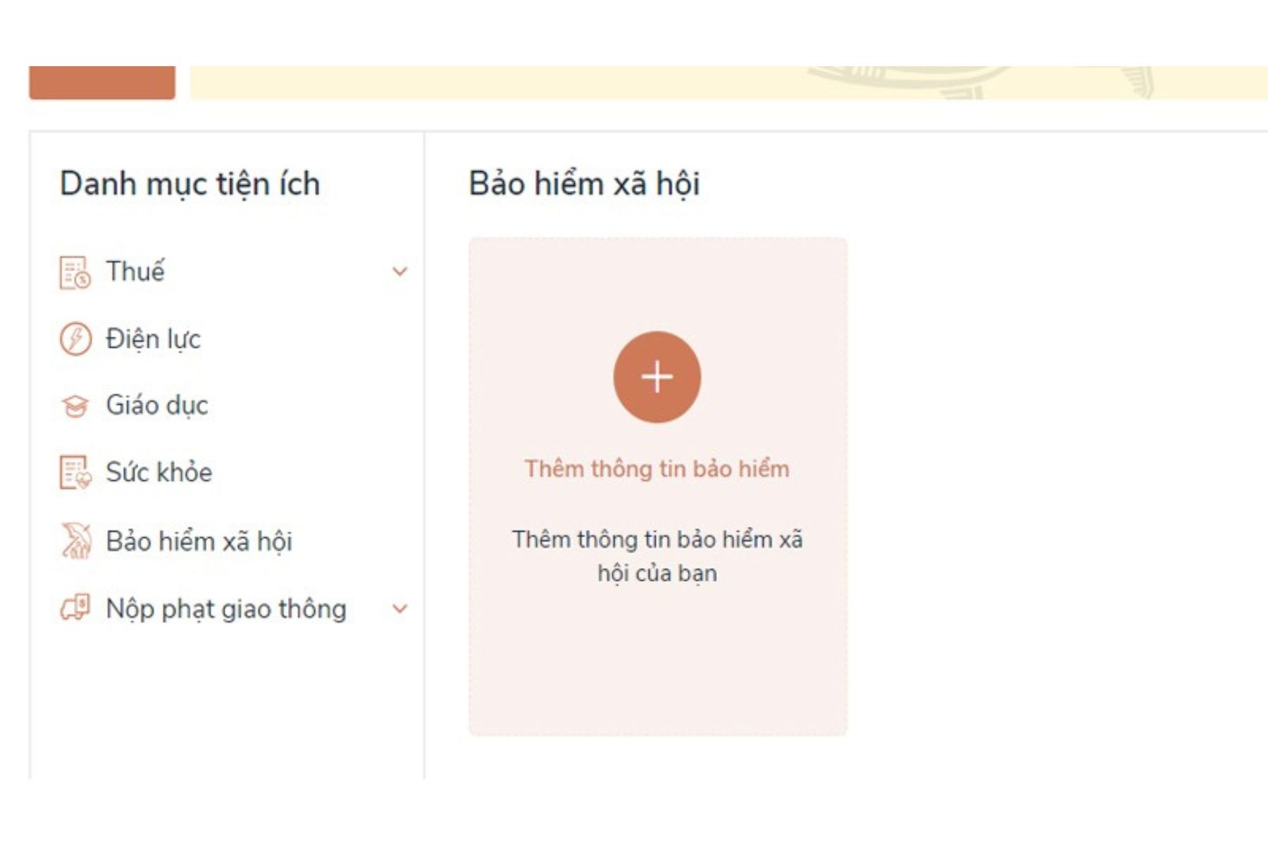 Màn hình sẽ chuyển sang Cổng dịch vụ công trực tuyến của ngành Bảo hiểm xã hội (BHXH) (Nguồn: Internet)