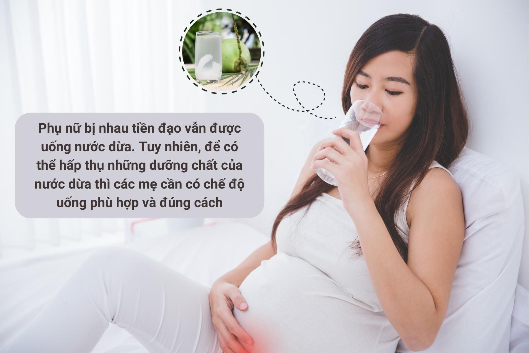 Nước dừa mang rất nhiều những lợi ích cho sản phụ
