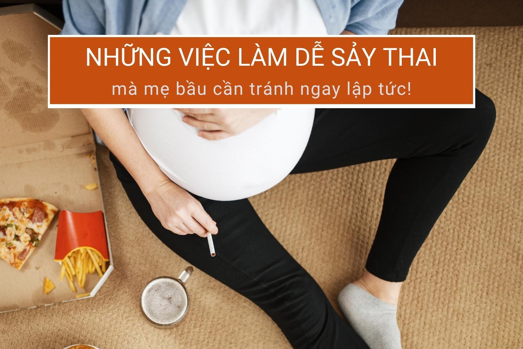  Chỉ cần một chút bất cẩn cũng có thể khiến các mẹ bị động thai - Nguồn ảnh: Canva