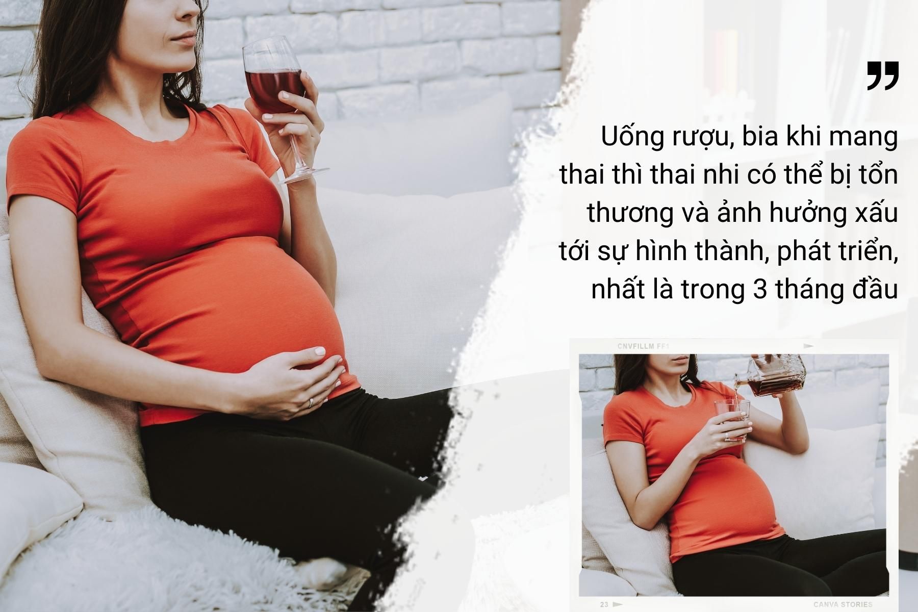Mẹ mang thai lần đầu càng nên lưu tâm những việc làm dễ sảy thai hơn - Nguồn ảnh: Canva