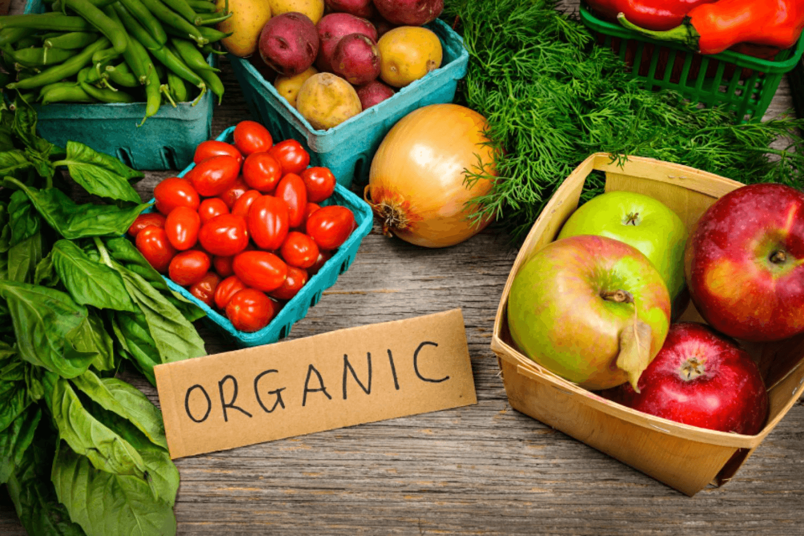 Thực phẩm hữu cơ (organic) không sử dụng hoá chất nhân tạo để kích thích sự tăng trưởng