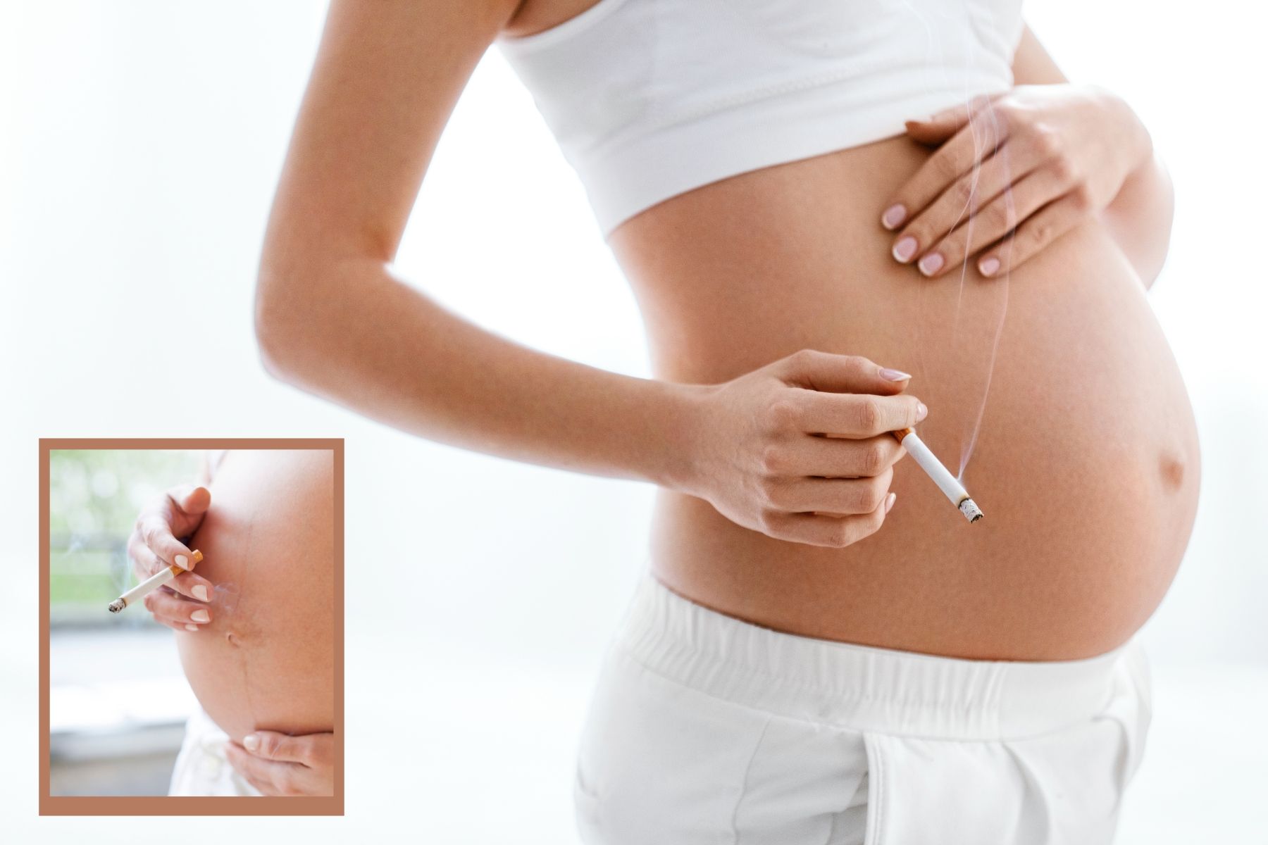 Thai phụ hút thuốc lá, uống rượu bia,... có thể bị nhau tiền đạo bám mép