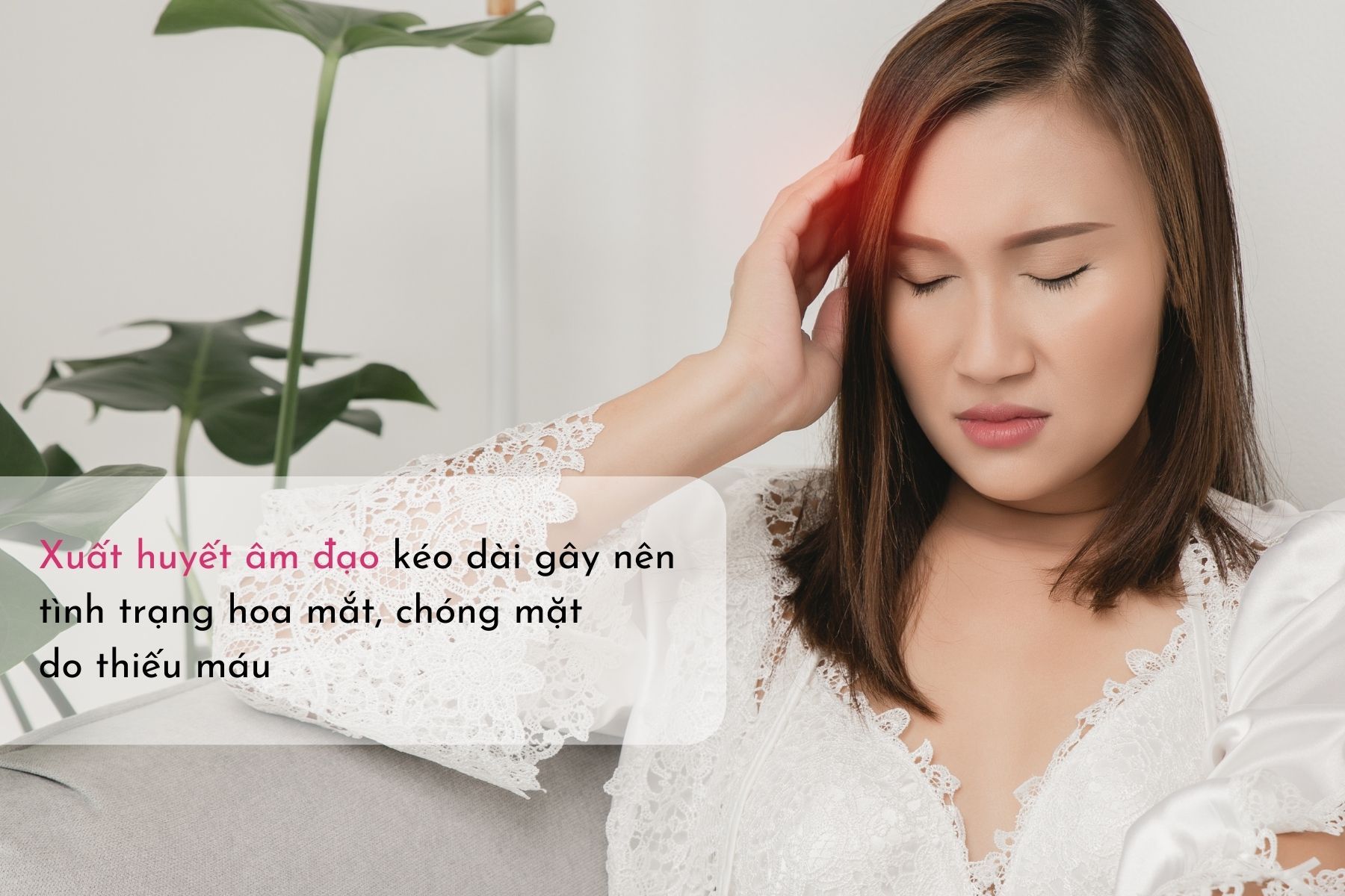 Xuất huyết âm đạo kéo dài sau sảy thai gây nên tình trạng thiếu máu (Nguồn: Canva)