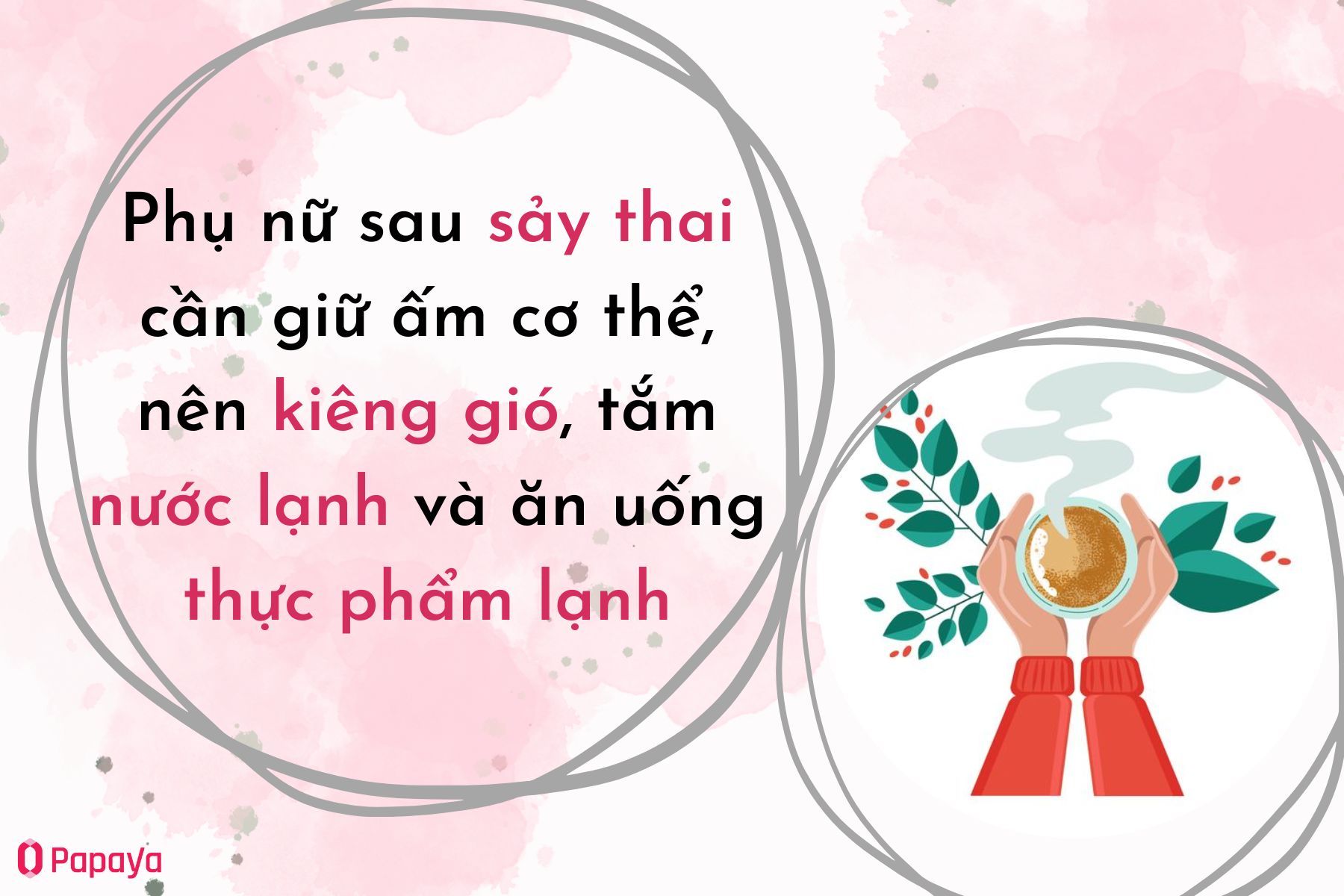 Phụ nữ sau sảy thai cần giữ ấm cơ thể