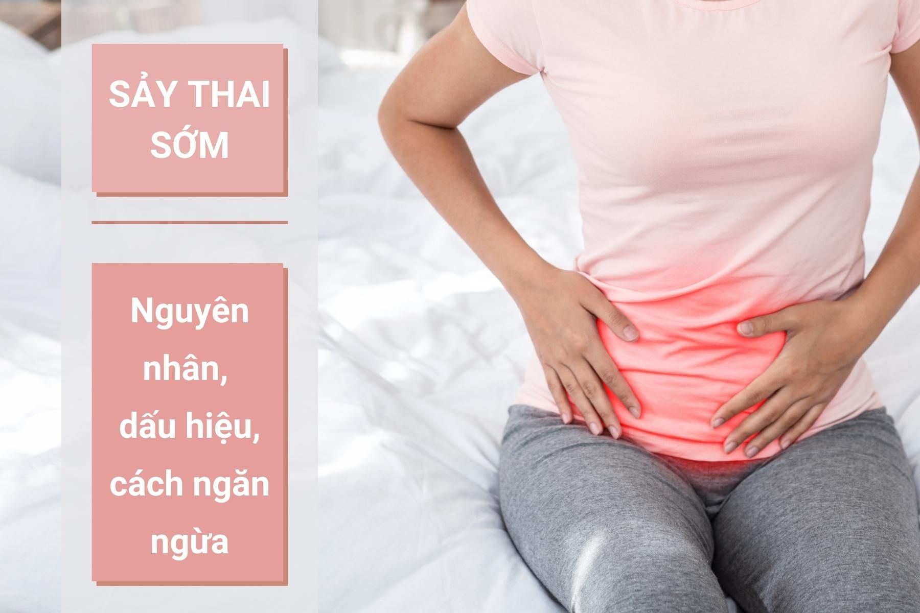 Sảy thai sớm là hiện tượng khiến nhiều mẹ bầu lo lắng - Nguồn ảnh: Canva