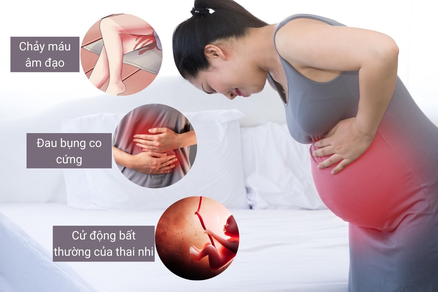 Một số những dấu hiệu của sảy thai và thai lưu - Nguồn ảnh: Canva