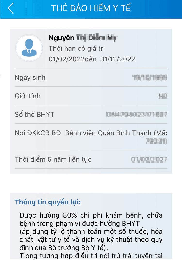 Tra cứu thông tin BHYT trên VssID.