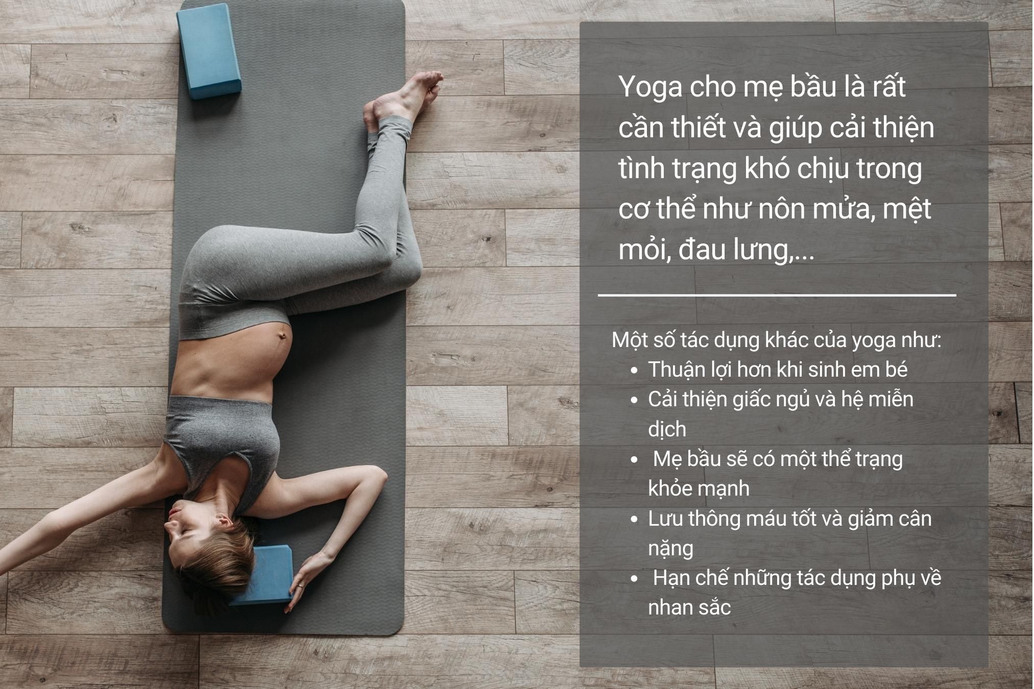 Nên tập từ giai đoạn đầu mang thai để phát huy hiệu quả về cả tâm trí lẫn thể chất