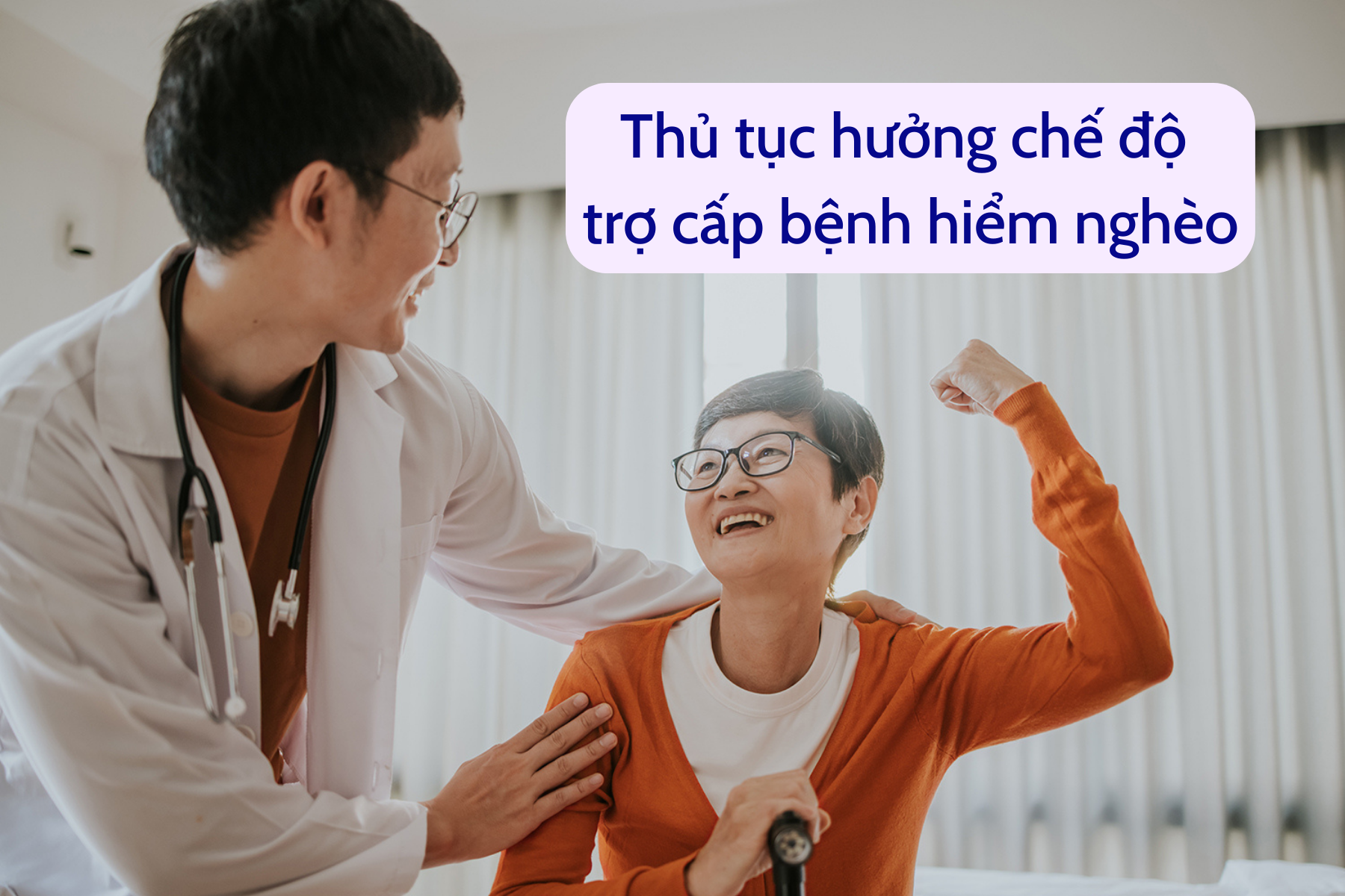 Thủ tục để người gặp khó khăn nhận trợ cấp bệnh hiểm nghèo.