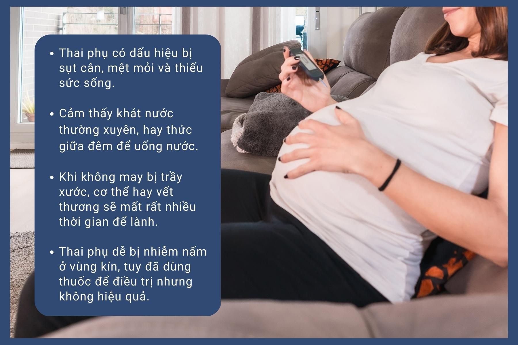 Dấu hiệu phổ biến thường gặp ở tiểu đường thai kỳ - Nguồn ảnh:  Canva