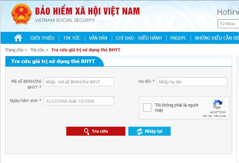 Điền các thông tin yêu cầu sau đó chọn tra cứu