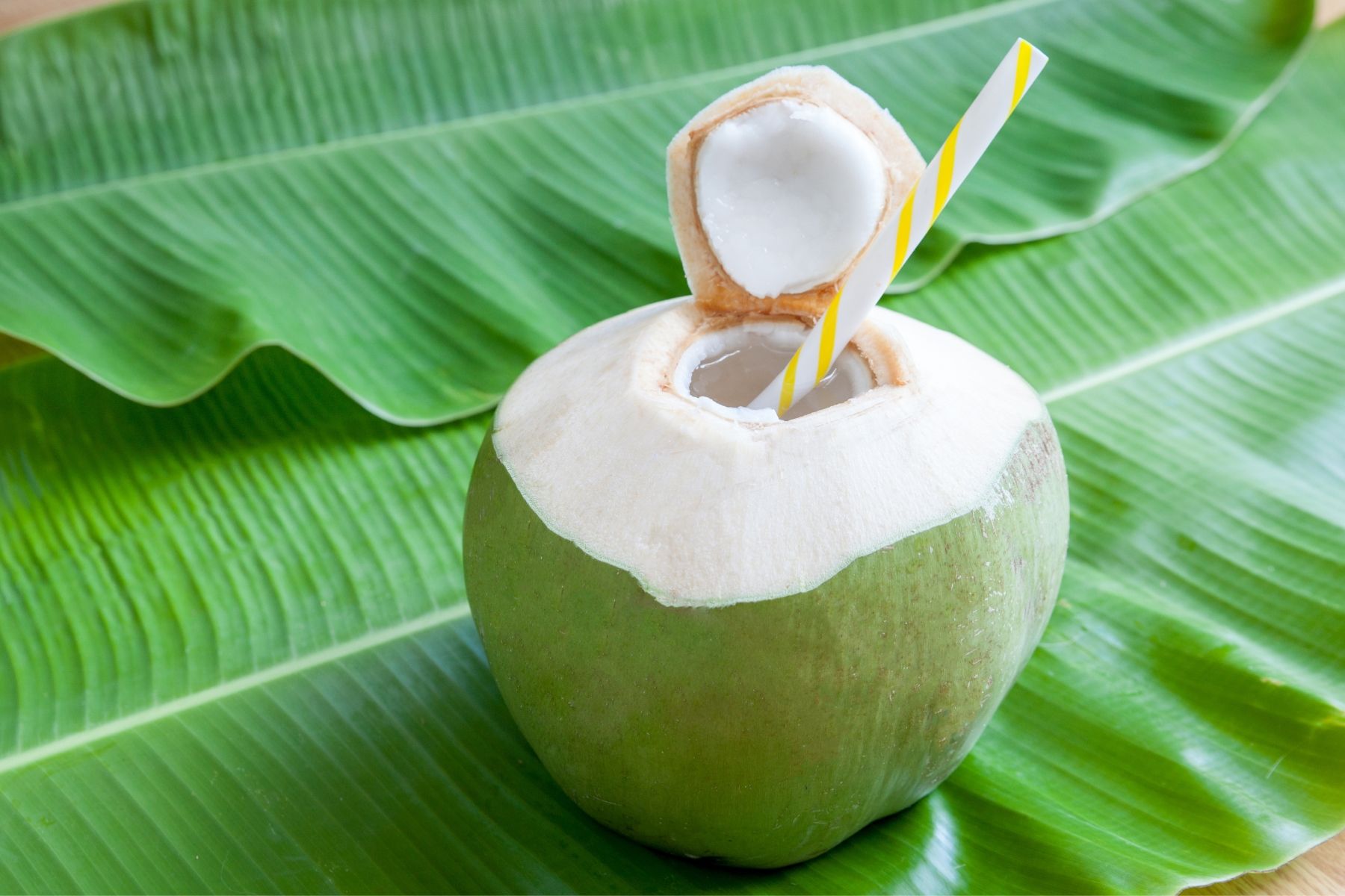 Nước dừa ít calo và chất béo nhưng lại cung cấp nhiều năng lượng (Nguồn: Canva)