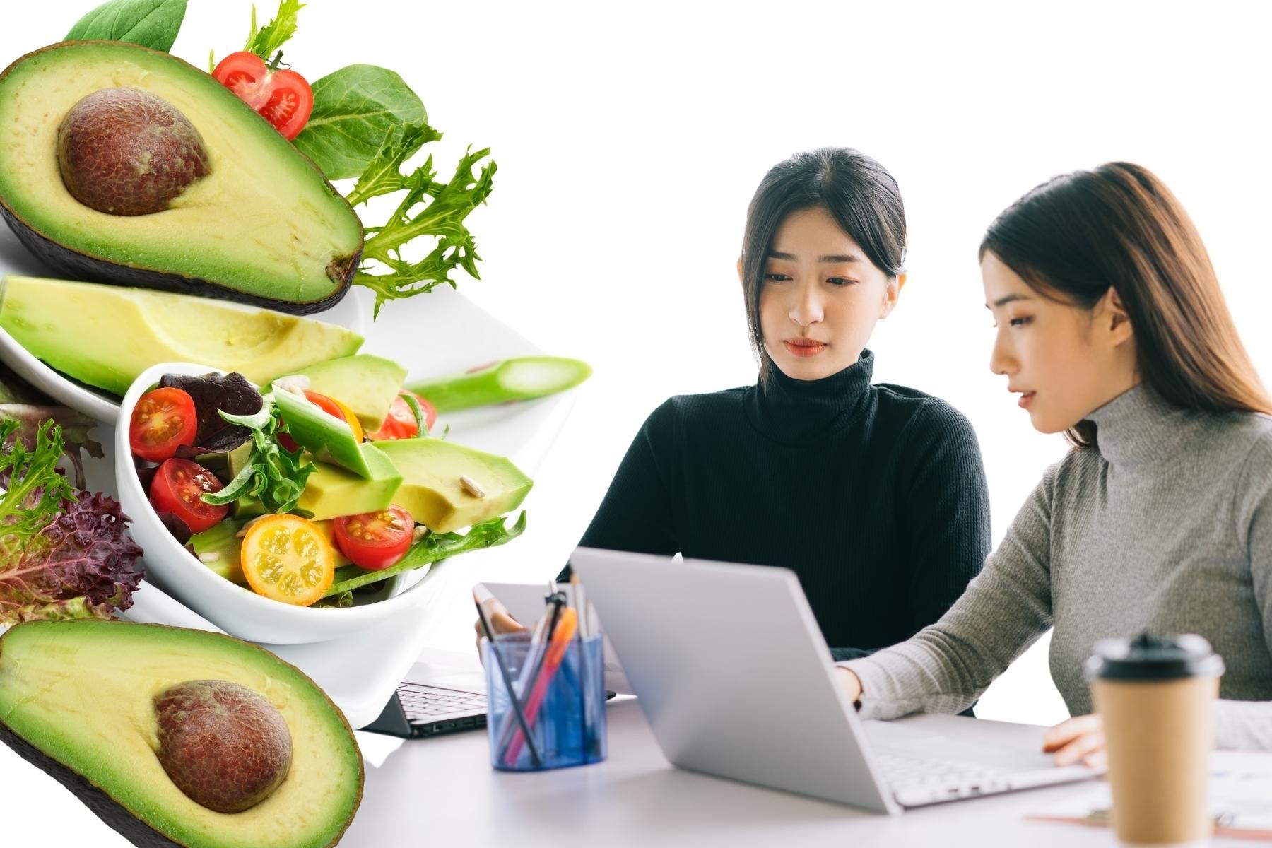 Phụ nữ bị trầm cảm sau sảy thai nên bổ sung magie có nhiều trong trái bơ, rau lá xanh, đậu lăng,... - Nguồn ảnh: Canva
