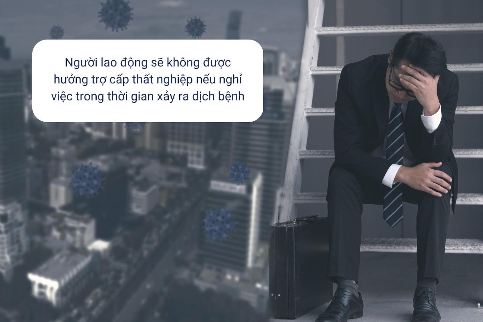 NLĐ sẽ không được hưởng trợ cấp nếu nghỉ việc trong thời gian dịch bệnh - Nguồn ảnh: Canva