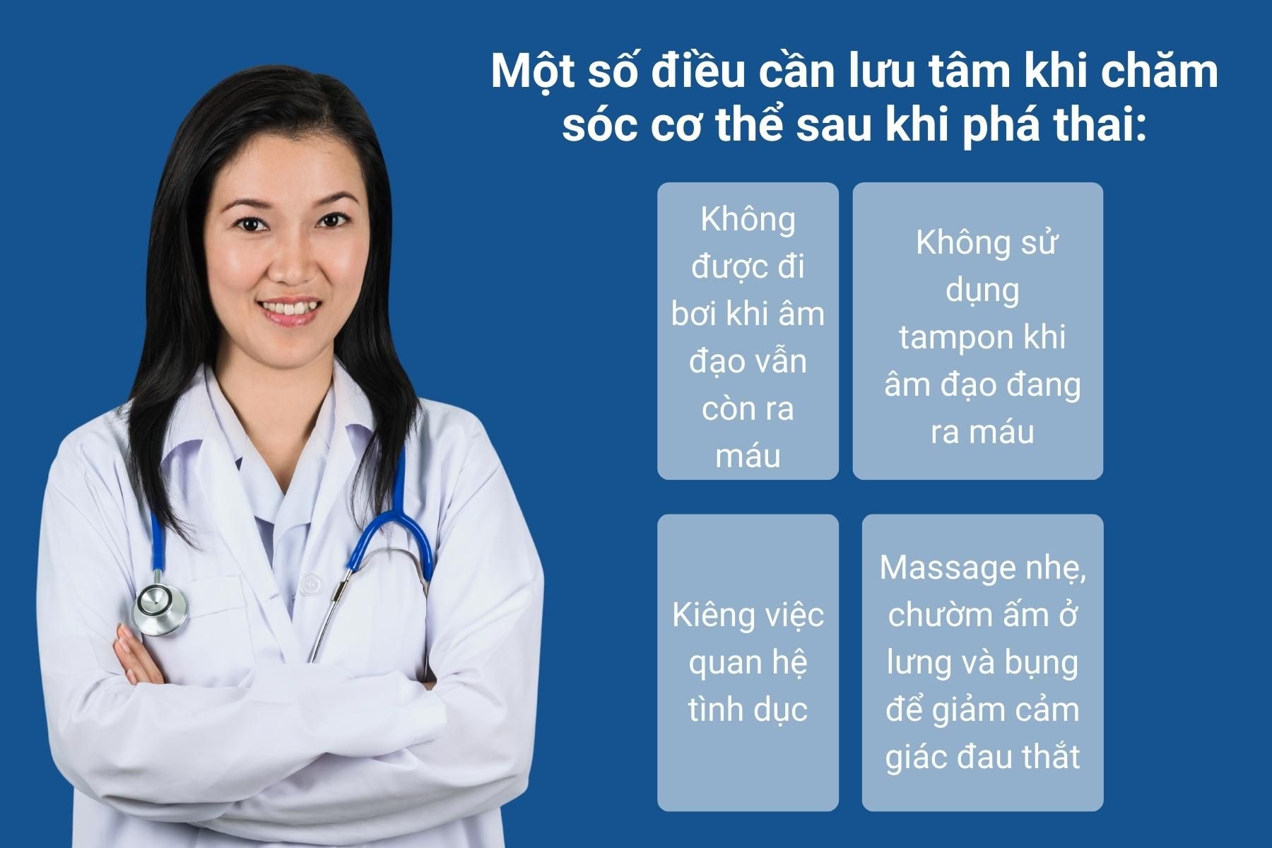 Cách chăm sóc sau khi phá thai là cực kỳ quan trọng - Nguồn ảnh: Canva