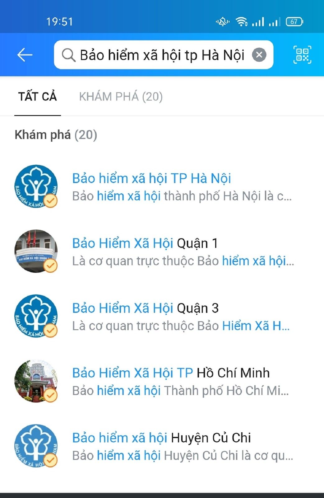Tra cứu quá trình tham gia BHXH qua Zalo